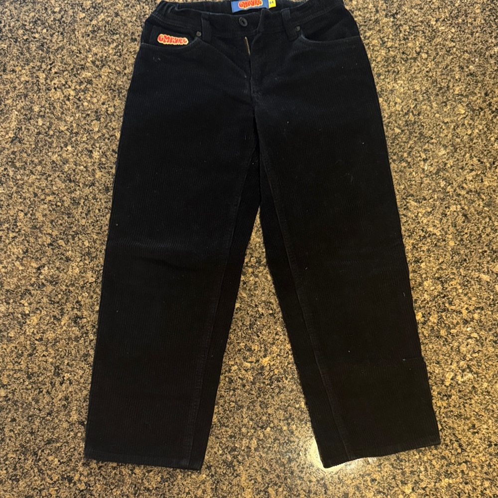 Empyre Black Wide-Cords 👦Kids-not adult in-seam 23 adjust-elastic like new!